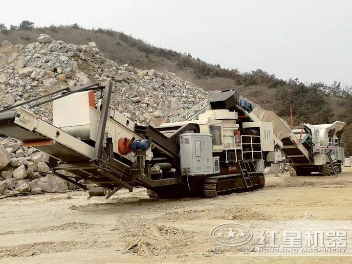 建筑垃圾破碎現(xiàn)場，選好設備收益更高